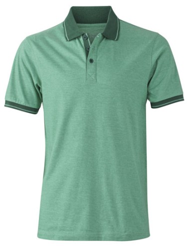 DAI-JN706-Mens Heather Polo